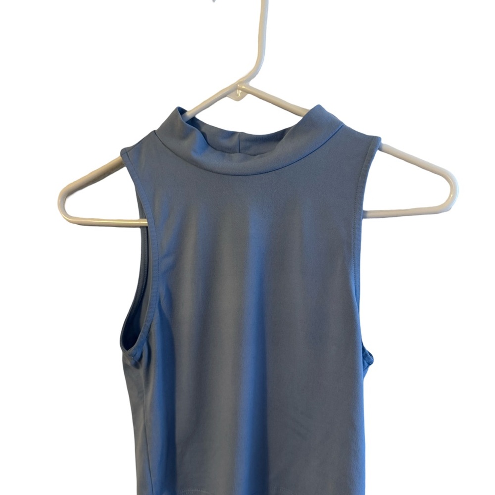 Bella Canvas Blue Fitted Sleeveless Tank Top